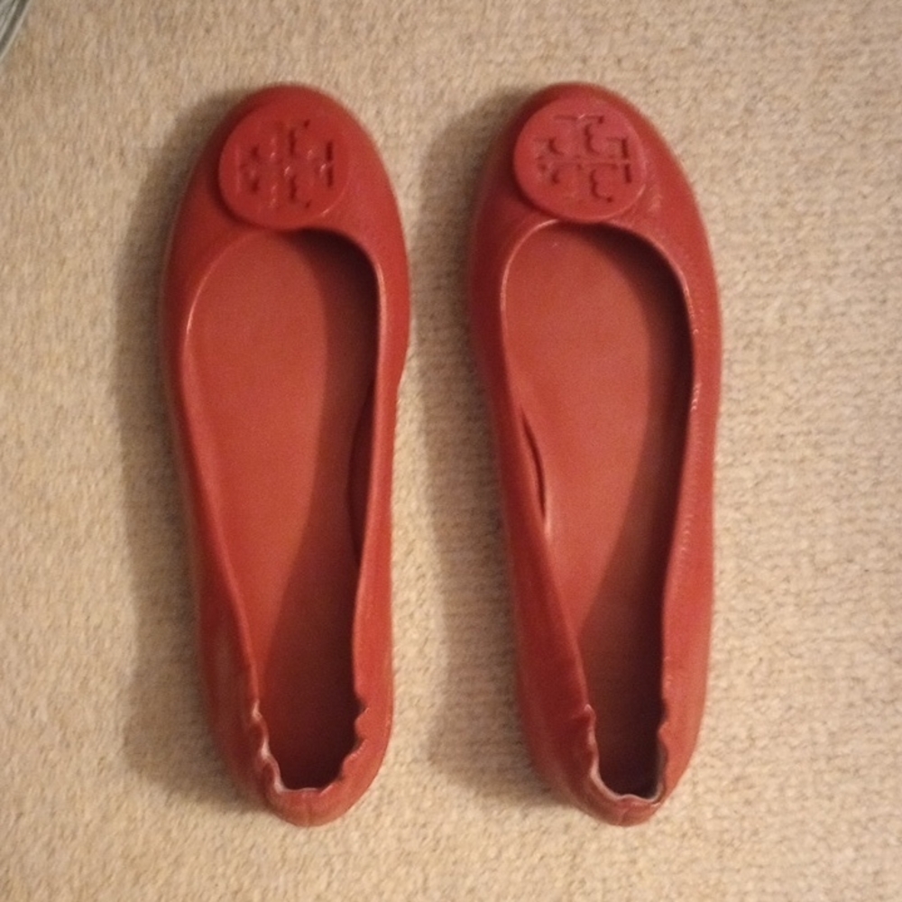 Tory Burch Women's Brick Red Flats